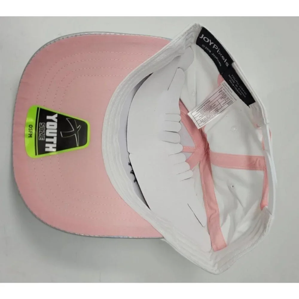 Unicorn Hat Girls White Adjustable Holographic Brim Baseball Cap Kids Youth